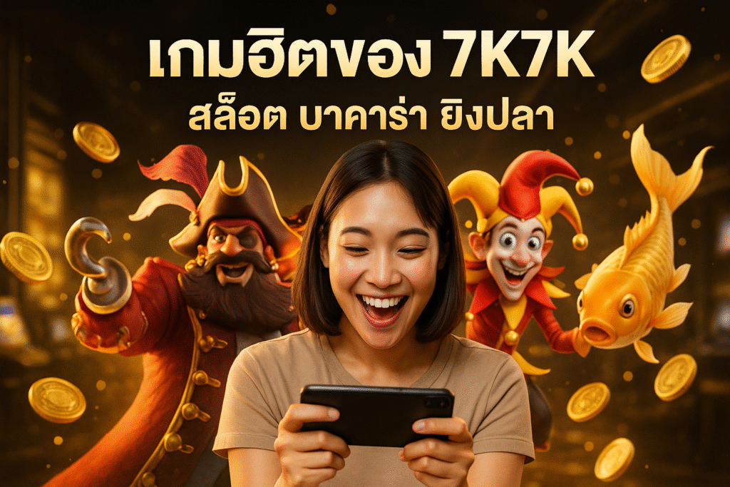 เกมฮิตของ 7K7K สล็อต บาคาร่า ยิงปลา
