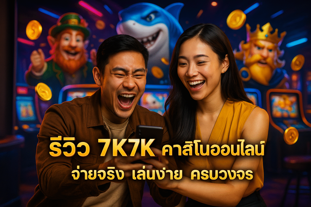รีวิว 7K7K คาสิโนออนไลน์ จ่ายจริง เล่นง่าย ครบวงจร