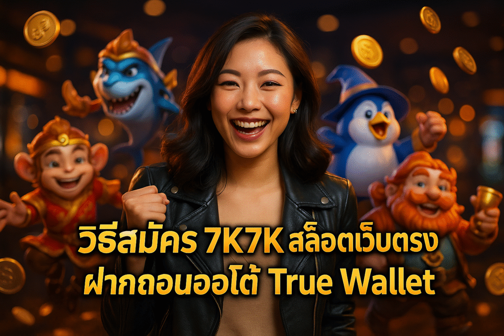 วิธีสมัคร 7K7K สล็อตเว็บตรง ฝากถอนออโต้ True Wallet