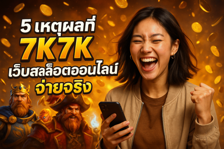 5 เหตุผลที่ 7K7K เว็บสล็อตออนไลน์จ่ายจริง